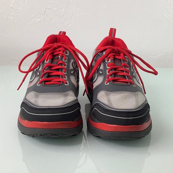 Gravity Defyer Ion Gdefy Verso Shock gray black red sneakers men size 8 EUC - Picture 13 of 16